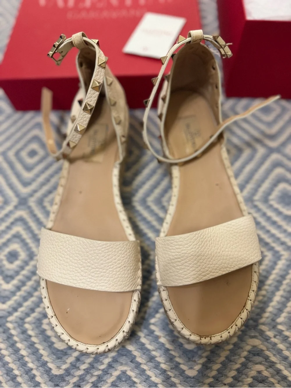 Valentino espadrille platform